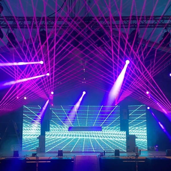 Onze lasershow op het Oktoberfest Alteveer